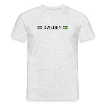 Sweden Land Schweden Skandinavien Urlaub - Männer T-Shirt - Grau meliert - Vorne - AI Model Male 178 dark (178cm)