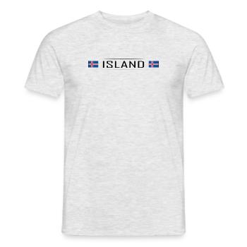 Iceland Country Iceland Scandinavia Holidays - Men's T-Shirt - heather grey - Front - AI Model Male 178 dark (178cm)