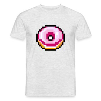Donuts - Men's T-Shirt - heather grey - Front - AI Model Male 178 dark (178cm)