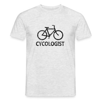 cycologist - Männer T-Shirt - Grau meliert - Vorne - AI Model Male 178 dark (178cm)