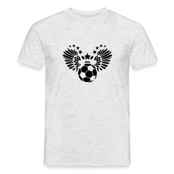 wing soccer football sports flying wing fly4 - Men's T-Shirt - heather grey - Front - AI Model Male 178 dark (178cm)