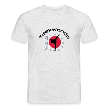 Taekwondo - Männer T-Shirt - Grau meliert - Vorne - AI Model Male 178 dark (178cm)