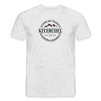 Ski Team Austria Kitzbühel Winter - T-shirt homme - gris chiné - Devant - AI Model Male 178 dark (178cm)