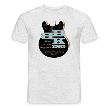 B.B. King - Men's T-Shirt - heather grey - Front - AI Model Male 178 dark (178cm)