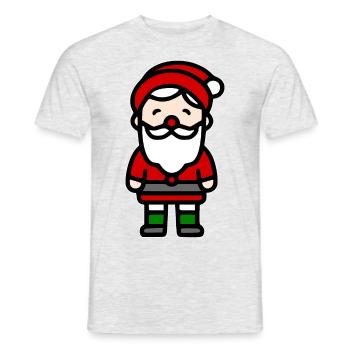 Santa Claus - Men's T-Shirt - heather grey - Front - AI Model Male 178 dark (178cm)