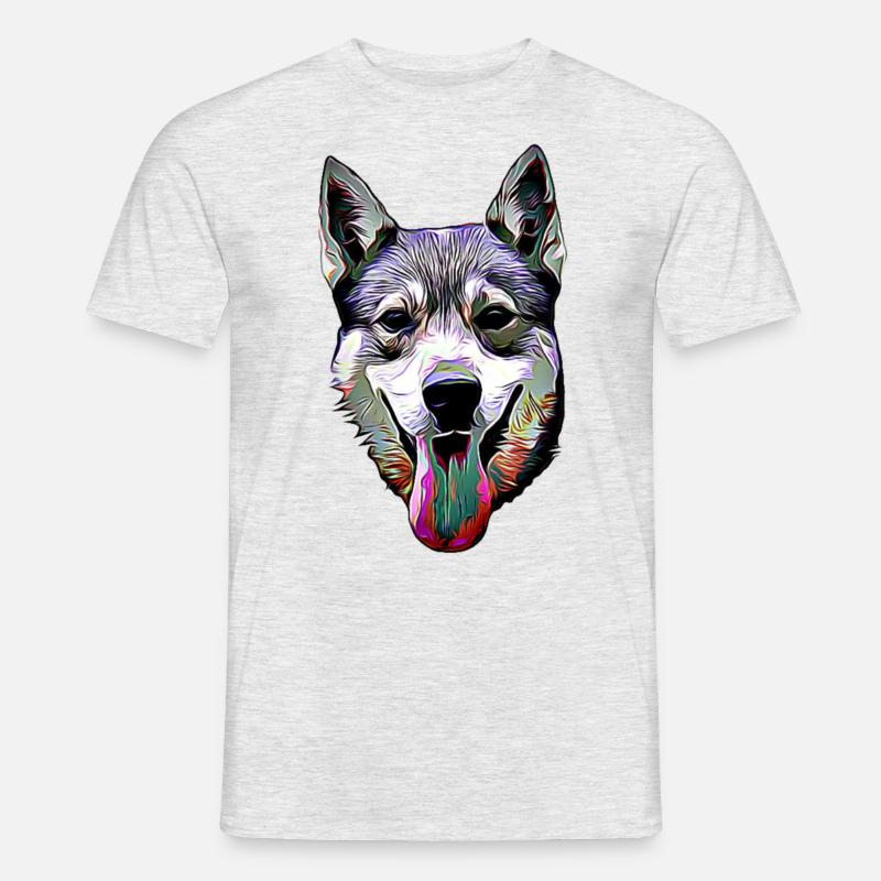 Jämtlands Stoppohr - Männer T-Shirt - Grau meliert