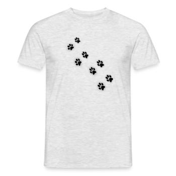 Cat's paw II - Men's T-Shirt - heather grey - Front - AI Model Male 178 dark (178cm)