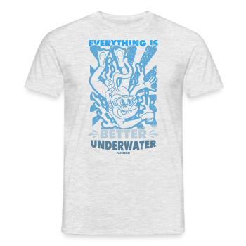 Diving Scuba Instructor Holiday Summer Gift - Men's T-Shirt - heather grey - Front - AI Model Male 178 dark (178cm)
