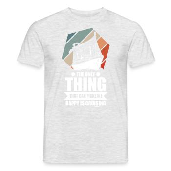 Kreuzfahrten Kreuzfahrtschiff Geschenk - Männer T-Shirt - Grau meliert - Vorne - AI Model Male 178 dark (178cm)