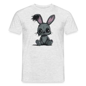 Peluche Lapin Mignon - T-shirt homme - gris chiné - Devant - AI Model Male 178 dark (178cm)