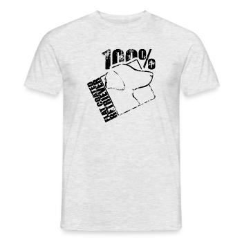FLAT COATED RETRIEVER 100 chiens chien Wilsigns - T-shirt homme - gris chiné - Devant - AI Model Male 178 dark (178cm)