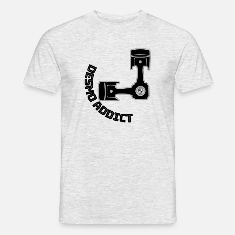 DesmoAddict - der Name ist Programm - Männer T-Shirt - Grau meliert