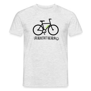 E-Bike Pedelec Funny Gift Bike eMTB Bike - Men's T-Shirt - heather grey - Front - AI Model Male 178 dark (178cm)