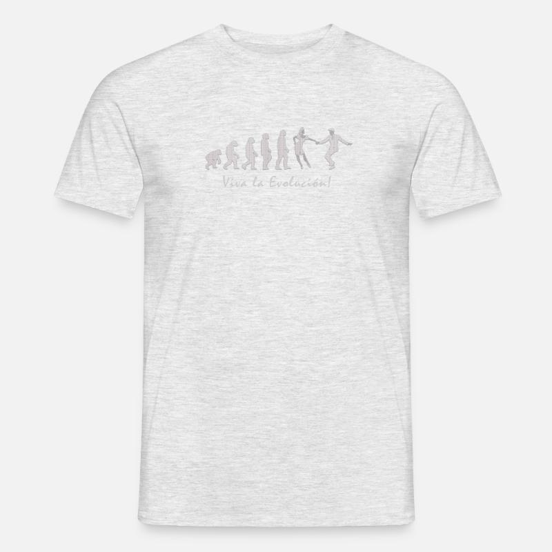 Lindy Hop Evolution Swing Dance "Ugly" Design - Männer T-Shirt - Grau meliert