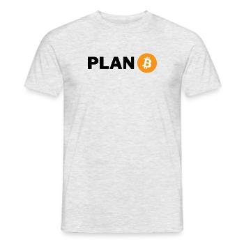PLAN B - T-shirt homme - gris chiné - Devant - AI Model Male 178 dark (178cm)