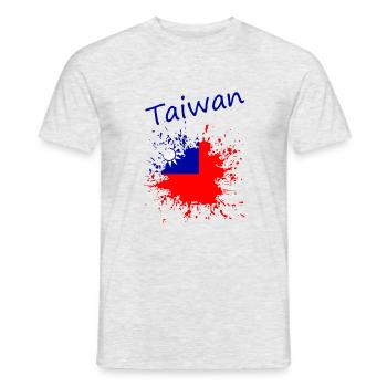 Taiwan - Männer T-Shirt - Grau meliert - Vorne - AI Model Male 178 dark (178cm)