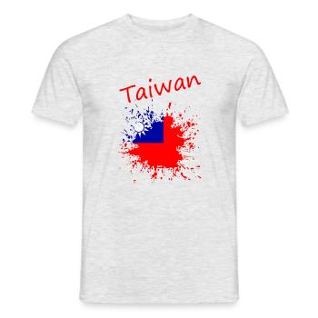 Taiwan - Männer T-Shirt - Grau meliert - Vorne - AI Model Male 178 dark (178cm)