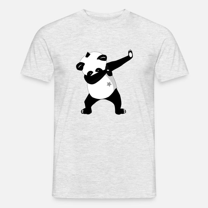 Dabbing Panda Panda - Men’s T-shirt - heather grey