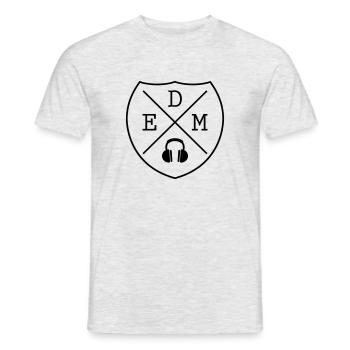 EDM Electro Techno Rave - Männer T-Shirt - Grau meliert - Vorne - AI Model Male 178 dark (178cm)