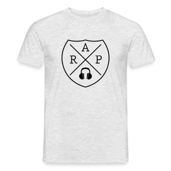 Rap hip hop - Men's T-Shirt - heather grey - Front - AI Model Male 178 dark (178cm)