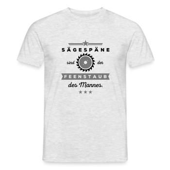 Sägespäne Feenstaub des Mannes | 2C Farbwechsel - Männer T-Shirt - Grau meliert - Vorne - AI Model Male 178 dark (178cm)