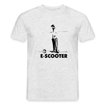E-Scooter E-Roller Scooter - T-shirt homme - gris chiné - Devant - AI Model Male 178 dark (178cm)
