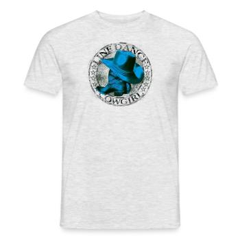 kl_linedance26a - Men's T-Shirt - heather grey - Front - AI Model Male 178 dark (178cm)