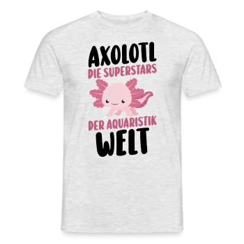 Axolotl - T-shirt homme - gris chiné - Devant - AI Model Male 178 dark (178cm)