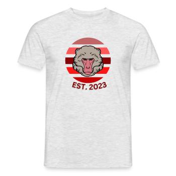 989E6018 668D 4475 8B21 F60C4B73D02F - Männer T-Shirt - Grau meliert - Vorne - AI Model Male 178 dark (178cm)