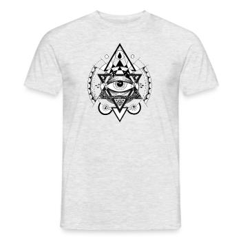 EYE - Männer T-Shirt - Grau meliert - Vorne - AI Model Male 178 dark (178cm)