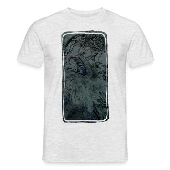 Raven - Men's T-Shirt - heather grey - Front - AI Model Male 178 dark (178cm)