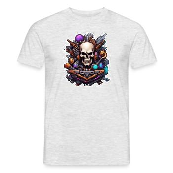 Pommes frites / Fast Food / Kartoffel / Essen - Männer T-Shirt - Grau meliert - Vorne - AI Model Male 178 dark (178cm)