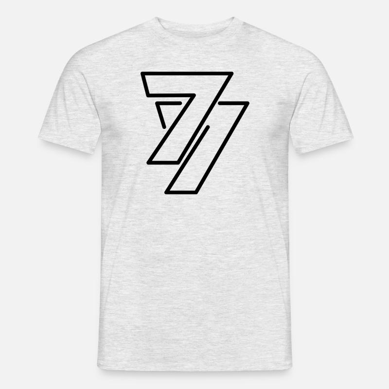 77 - Männer T-Shirt - Grau meliert