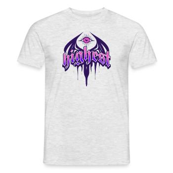 Highest Design - Männer T-Shirt - Grau meliert - Vorne - AI Model Male 178 dark (178cm)