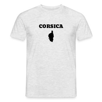 corsica corsica christmas gift t-shirt - Men's T-Shirt - heather grey - Front - AI Model Male 178 dark (178cm)