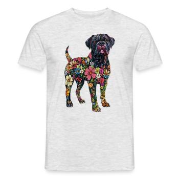 Bullmastiff - Männer T-Shirt - Grau meliert - Vorne - AI Model Male 178 dark (178cm)