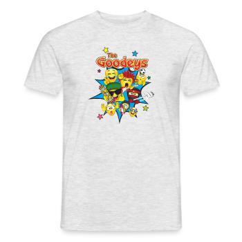 Here are the Goodeys - Here are - The Goodeys ® - Men's T-Shirt - heather grey - Front - AI Model Male 178 dark (178cm)