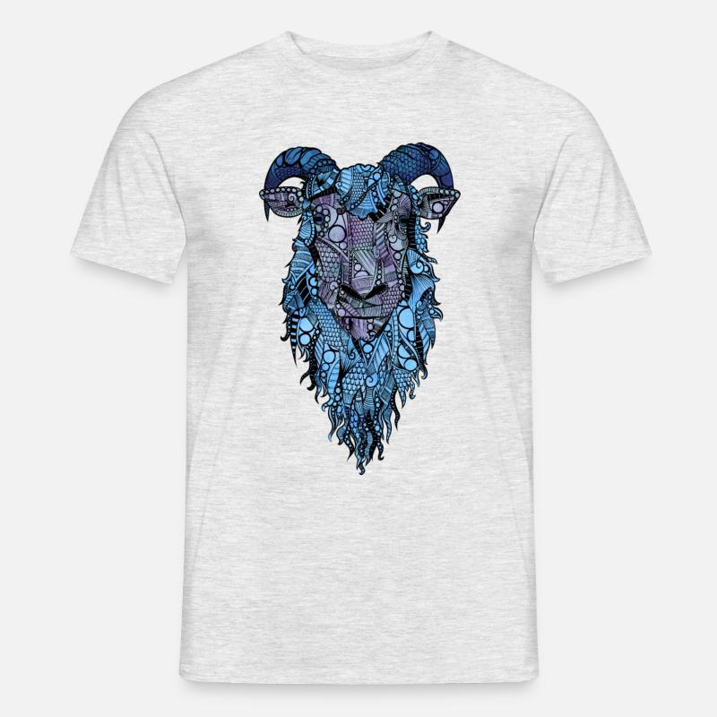 Schaf - Männer T-Shirt - Grau meliert