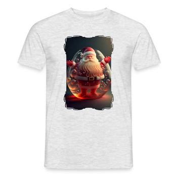 Weihnachtsmann-Gelee - Männer T-Shirt - Grau meliert - Vorne - AI Model Male 178 dark (178cm)