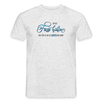 Fresse halten - Männer T-Shirt - Grau meliert - Vorne - AI Model Male 178 dark (178cm)