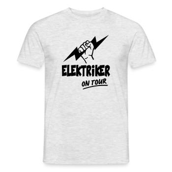 Électriciens électroniciens - T-shirt homme - gris chiné - Devant - AI Model Male 178 dark (178cm)