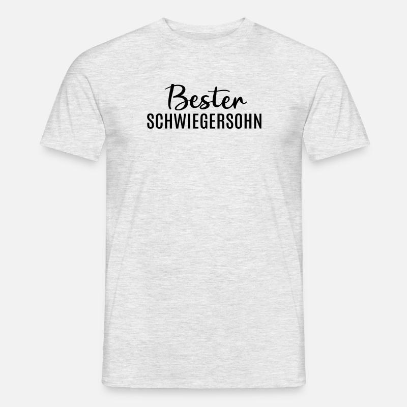 Bester Schwiegersohn Geschenkidee Schwiegereltern - Männer T-Shirt - Grau meliert