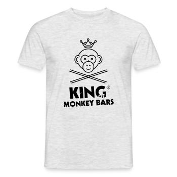 King of Monkey Bars - Men's T-Shirt - heather grey - Front - AI Model Male 178 dark (178cm)