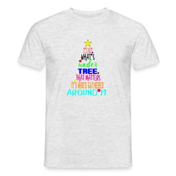 Christmas tree Christmas tree Christmas fir-tree - Men's T-Shirt - heather grey - Front - AI Model Male 178 dark (178cm)