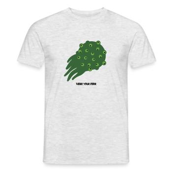 Angst vor Masern? - Virus - Männer T-Shirt - Grau meliert - Vorne - AI Model Male 178 dark (178cm)
