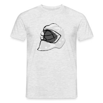 Eishockey Goalie - Männer T-Shirt - Grau meliert - Vorne - AI Model Male 178 dark (178cm)