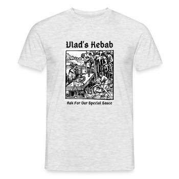 Vlad's Kebab - Men's T-Shirt - heather grey - Front - AI Model Male 178 dark (178cm)