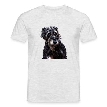 irischer Windhund irischer Wolfshund - Männer T-Shirt - Grau meliert - Vorne - AI Model Male 178 dark (178cm)