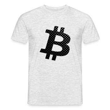Bitcoin - Men's T-Shirt - heather grey - Front - AI Model Male 178 dark (178cm)