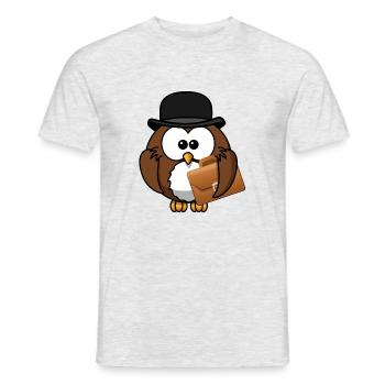 backpack suitcase backpack bag briefcase89 - Men's T-Shirt - heather grey - Front - AI Model Male 178 dark (178cm)